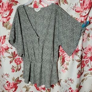 Sienna Sky Black and White Blouse Small